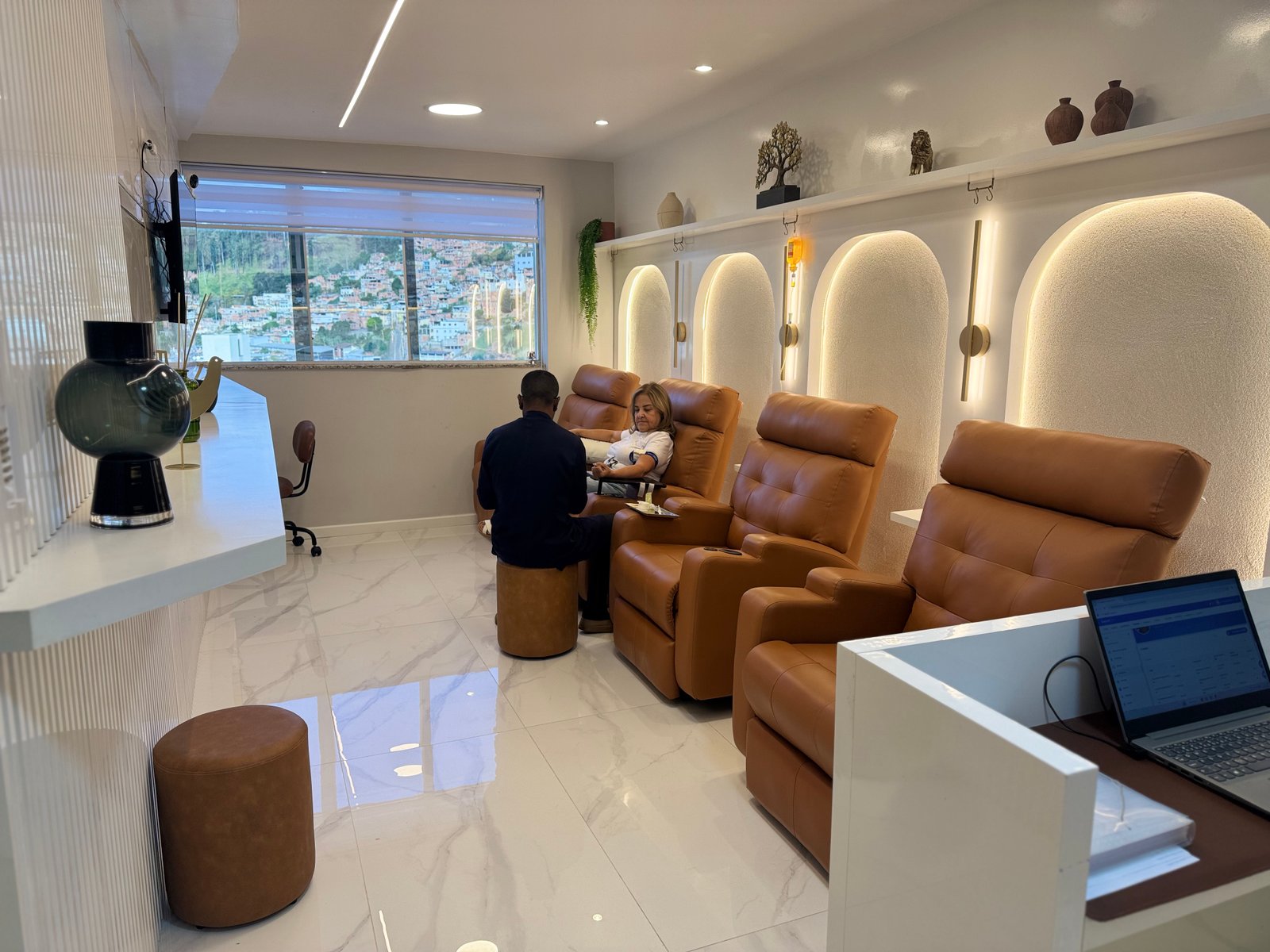 Ambiente de atendimento da clínica IntegraVille